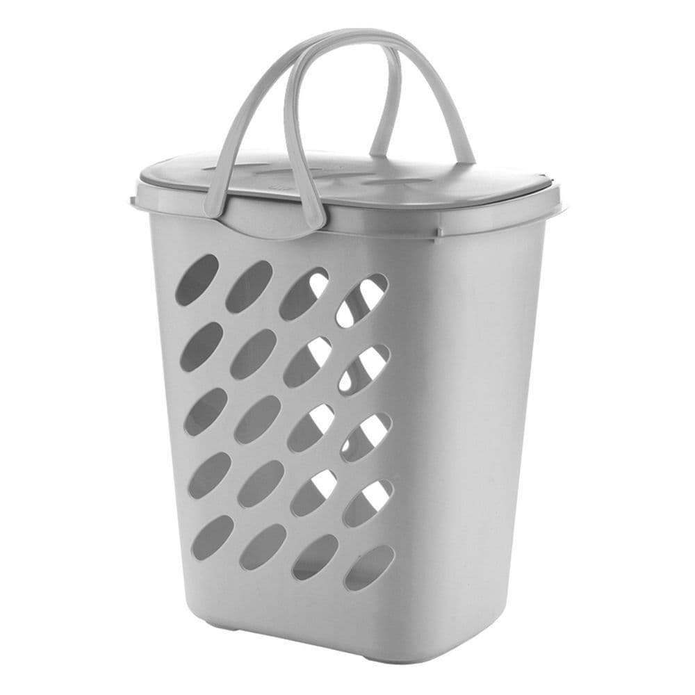 Canasta Ropa Tapa 46L Gris ESTRA 41046473