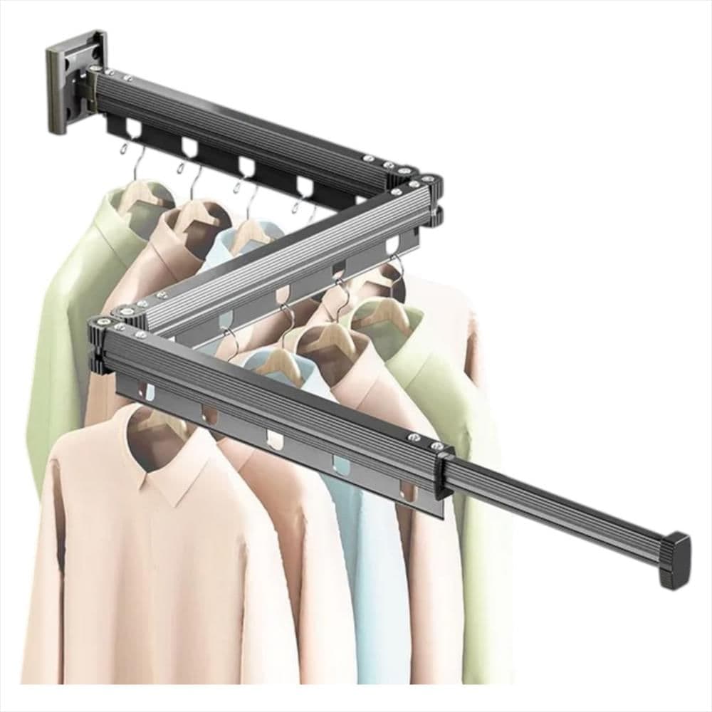 Tendedero Plegable Para Ropa De Pared En Aluminio 126 Cm